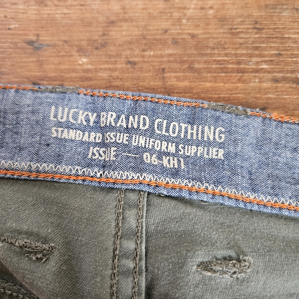 The Lucky Brand Olive Green Cargo Shorts Womens 6/28 - Picture 11 of 14